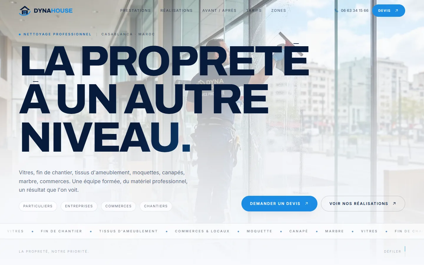 Homepage of Dyna House